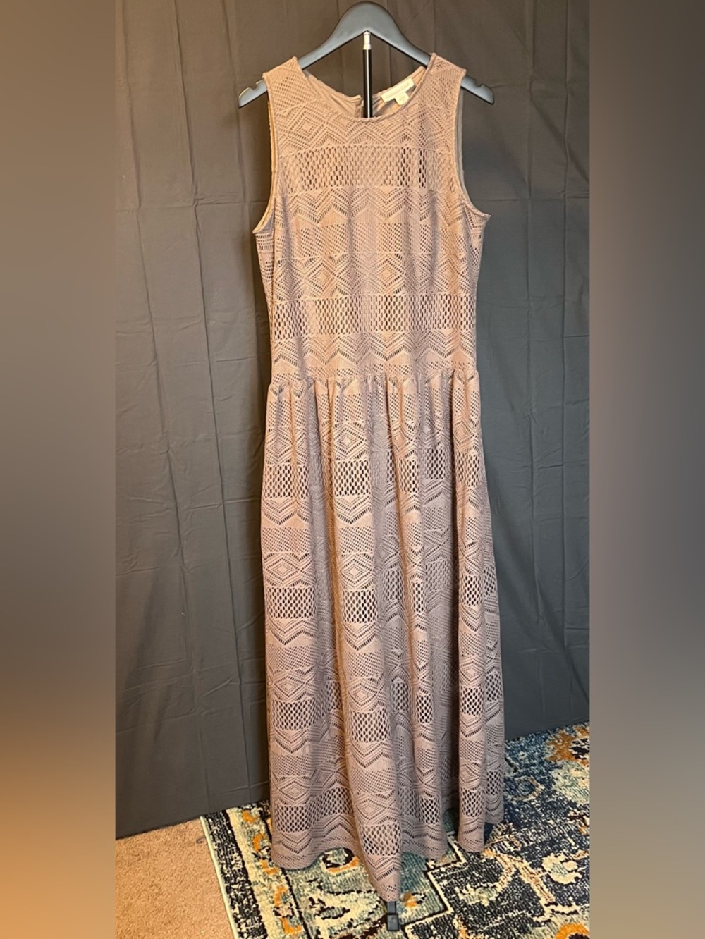 Coldwater Creek Sleeveless Lace Maxi Dress, Size 14